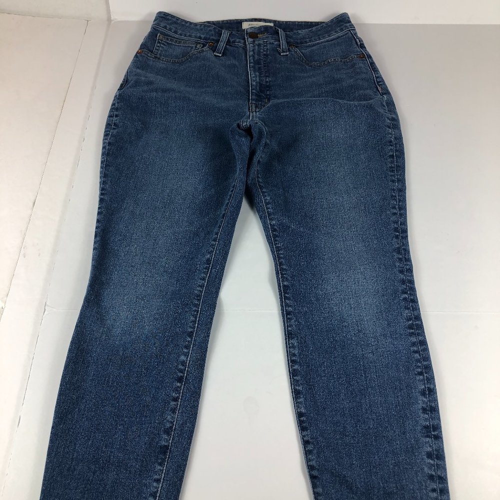 Madewell Jeans Women's 27 Petite Curvy High Rise Skinny Blue Fade Stretch Denim